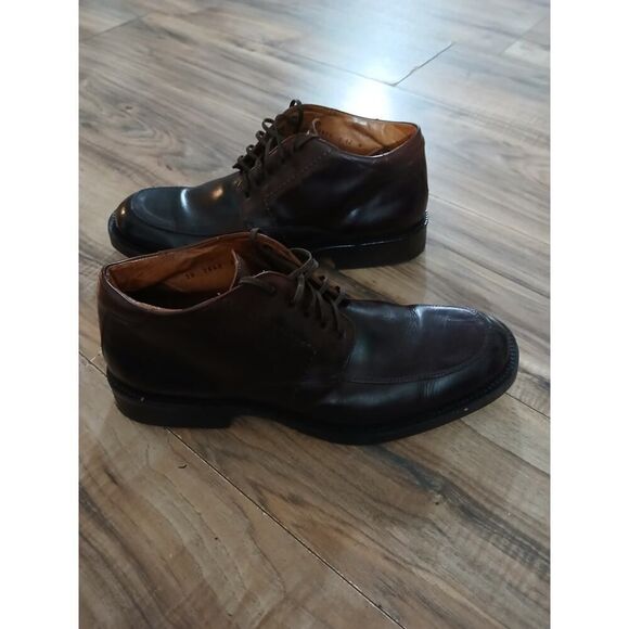 Johnston & Murphy Dark Brown Leather Boots - Picture 4 of 12